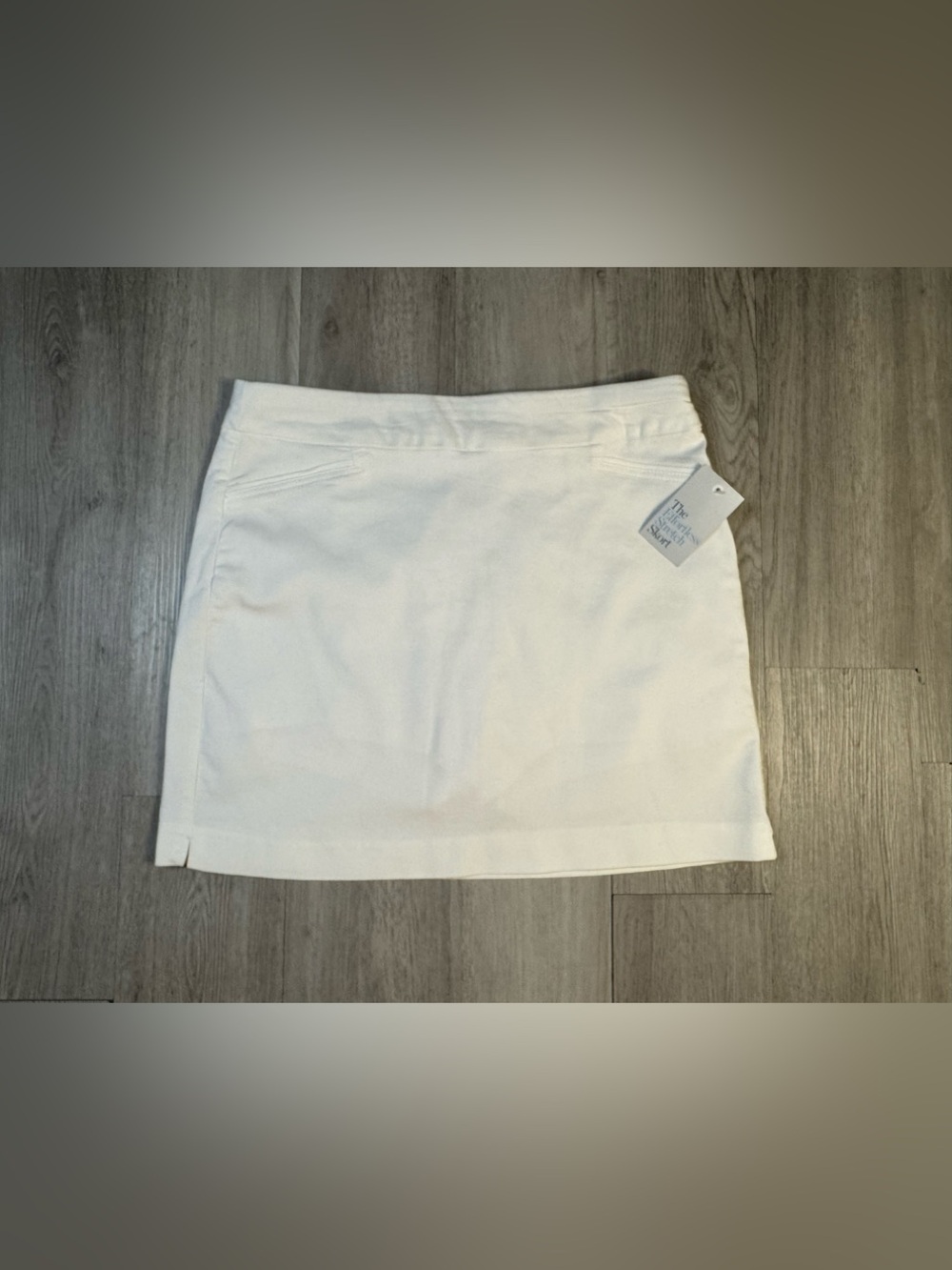 Croft & Barrow White  Stretch Pull-On Athletic Skort Golf/Tennis 12 NWT